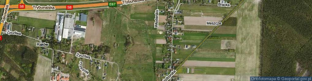 Zdjęcie satelitarne Włodarska ul.